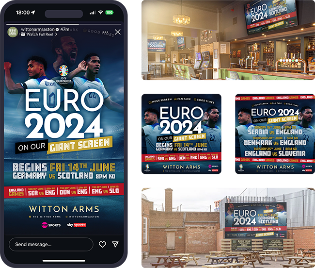 witton arms aston euro 2024 cross channel marketing campaign by Colab Digital