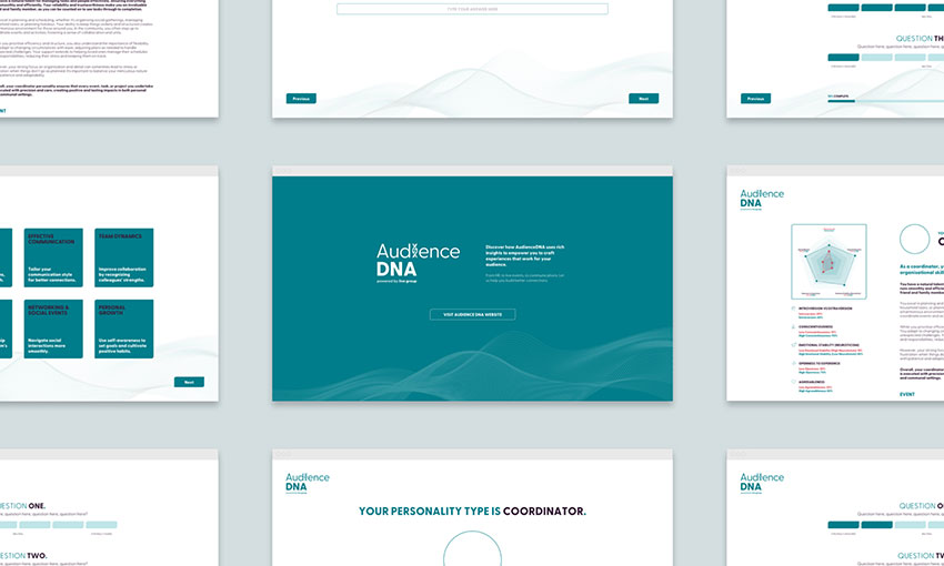 audience dna website concepts colab digital