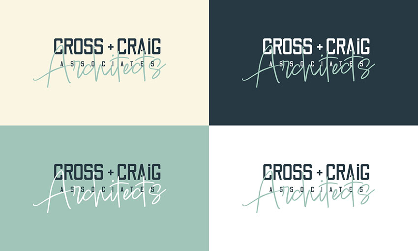 cross and craig solihull architects brand logo design colab digital
