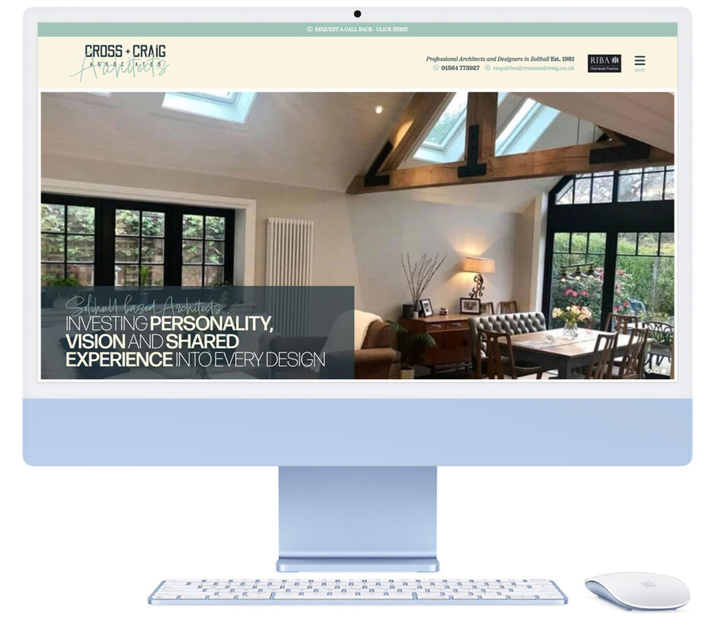 cross and craig solihull architects website design colab digital