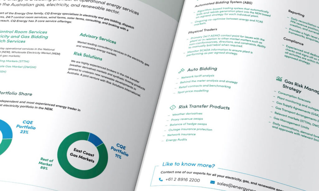 energy one brochure design colab digital