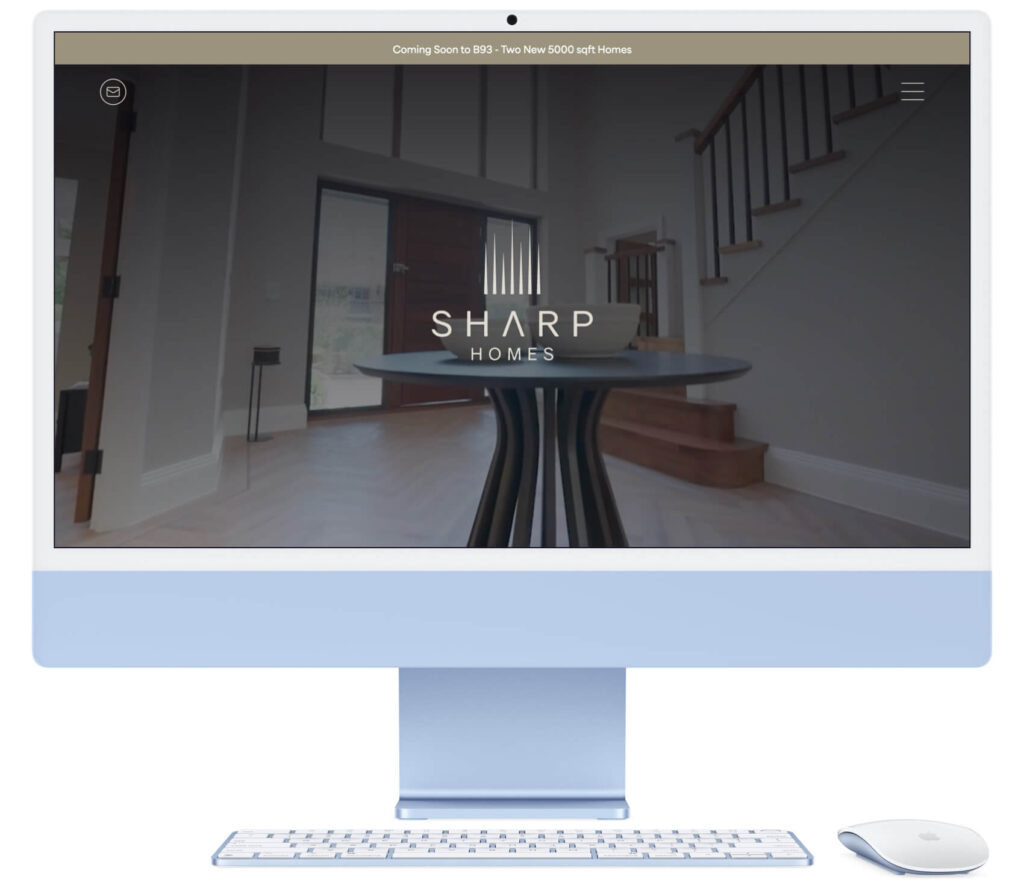 sharp homes property developer website colab digital