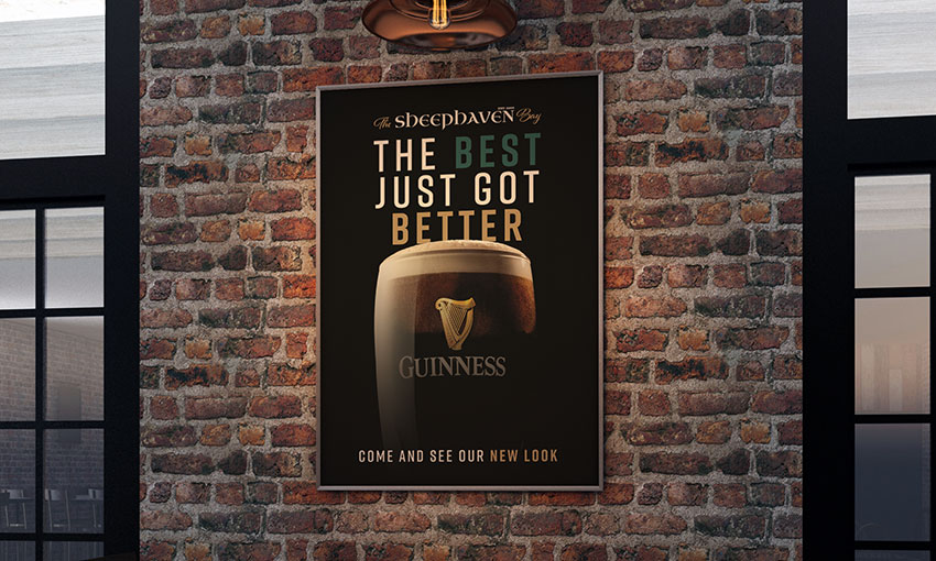 sheephaven bay camden pub branding posters colab digital