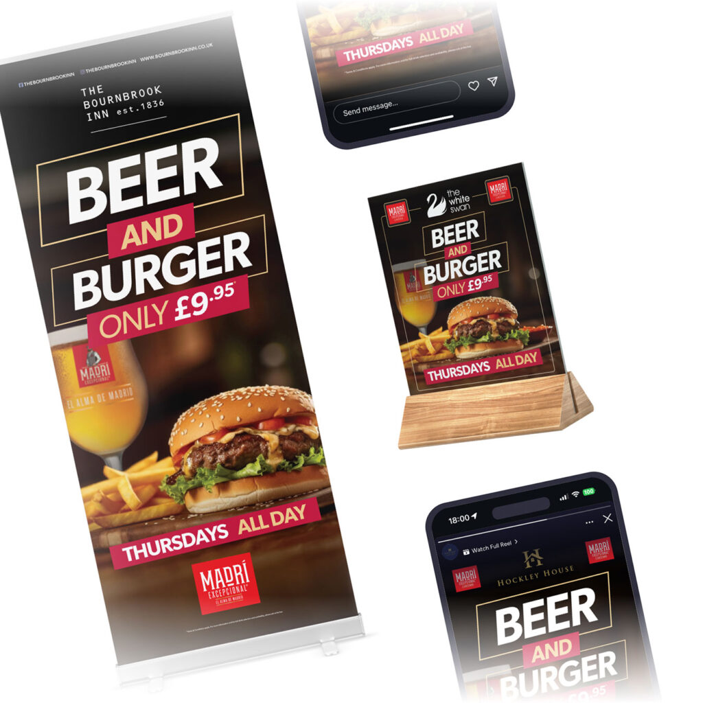 westbourne leisure burger campaign graphic design colab digital